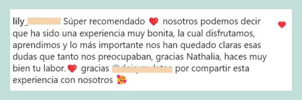 Testimonio Lilly